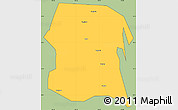 Savanna Style Simple Map of Longxi, cropped outside