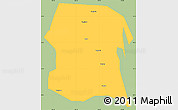 Savanna Style Simple Map of Longxi, single color outside