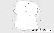 Silver Style Simple Map of Longxi, cropped outside