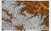 Physical 3D Map of Min Xian