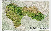 Satellite 3D Map of Min Xian, lighten