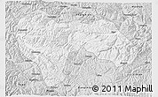 Silver Style 3D Map of Min Xian