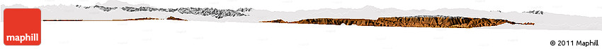 Physical Horizon Map of Min Xian, cropped outside