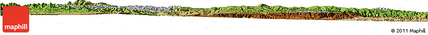Physical Horizon Map of Min Xian, satellite outside