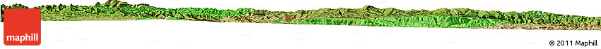 Political Horizon Map of Min Xian, satellite outside