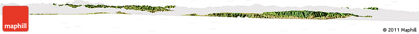 Satellite Horizon Map of Min Xian, cropped outside