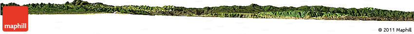 Satellite Horizon Map of Min Xian, darken