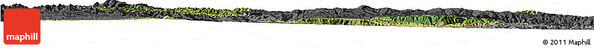Satellite Horizon Map of Min Xian, darken, desaturated