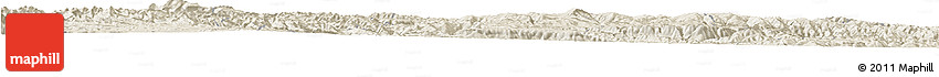 Shaded Relief Horizon Map of Min Xian