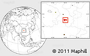 Blank Location Map of Min Xian