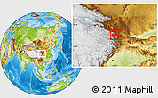 Physical Location Map of Min Xian