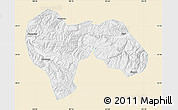 Classic Style Map of Min Xian, single color outside