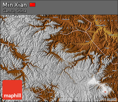 Physical Map of Min Xian