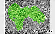 Political Map of Min Xian, desaturated