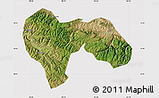 Satellite Map of Min Xian, cropped outside