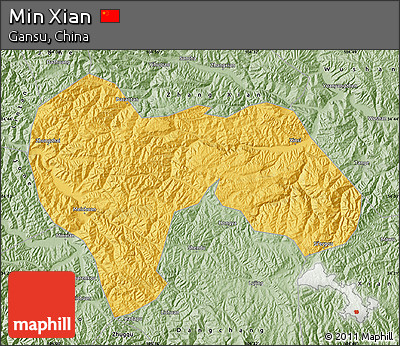 Savanna Style Map of Min Xian