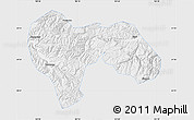 Silver Style Map of Min Xian, single color outside