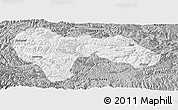 Gray Panoramic Map of Min Xian