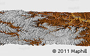 Physical Panoramic Map of Min Xian