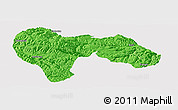 Political Panoramic Map of Min Xian, cropped outside