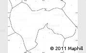 Blank Simple Map of Min Xian, no labels
