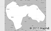 Gray Simple Map of Min Xian