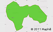 Political Simple Map of Min Xian, cropped outside