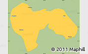 Savanna Style Simple Map of Min Xian, single color outside