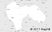 Silver Style Simple Map of Min Xian