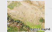 Satellite 3D Map of Minle
