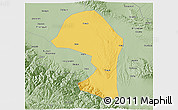 Savanna Style 3D Map of Minle