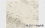 Shaded Relief 3D Map of Minle