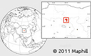 Blank Location Map of Minle