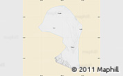 Classic Style Map of Minle, single color outside