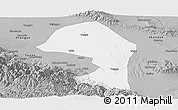 Gray Panoramic Map of Minle