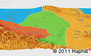 Political Panoramic Map of Minle
