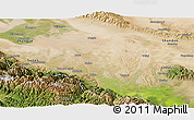 Satellite Panoramic Map of Minle