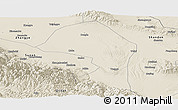 Shaded Relief Panoramic Map of Minle