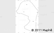 Blank Simple Map of Minle, cropped outside