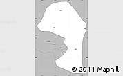 Gray Simple Map of Minle