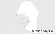 Silver Style Simple Map of Minle