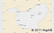 Classic Style Map of Minqin, single color outside