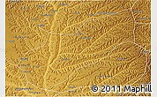 Physical 3D Map of Ning Xian