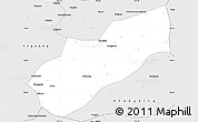 Silver Style Simple Map of Ning Xian