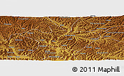 Physical Panoramic Map of Qin An