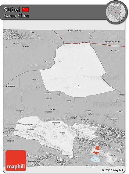 Gray 3D Map of Subei