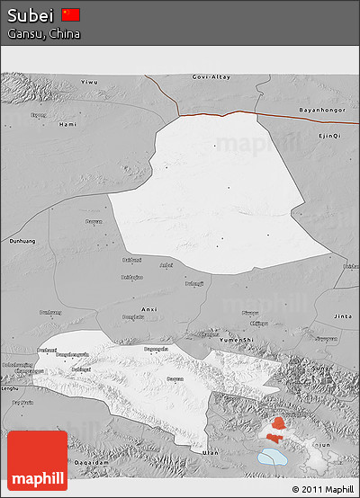 Gray 3D Map of Subei