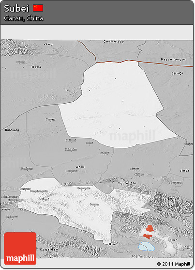 Gray 3D Map of Subei
