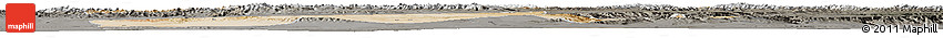 Satellite Horizon Map of Subei, darken, semi-desaturated