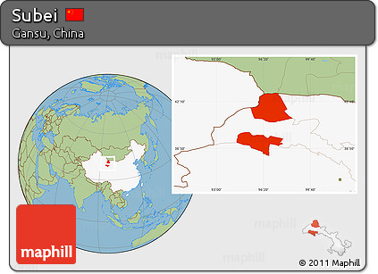 Savanna Style Location Map of Subei, highlighted country